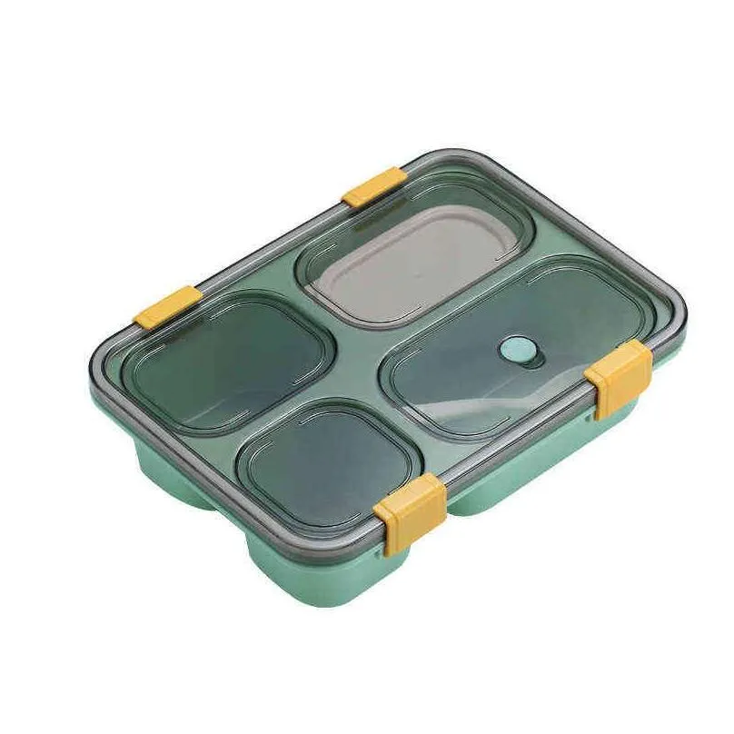 Portable Outdoor Bento box japanese style food storage containers Leak-Proof lunch box for kids with Soup Cup Breakfast Boxes 211108