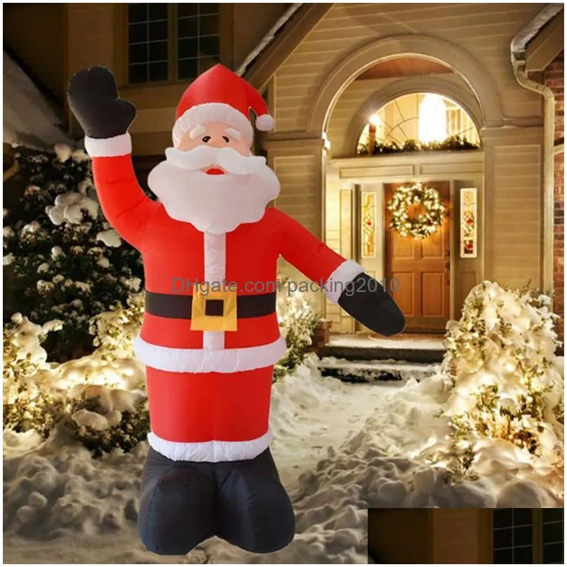 Christmas Decorations Christmas Decorations 8Ft/2.4M Inflatable Santa Claus Glowing Outdoor Led Nt Party Year 2023 221109 Drop Deliver Dhcob