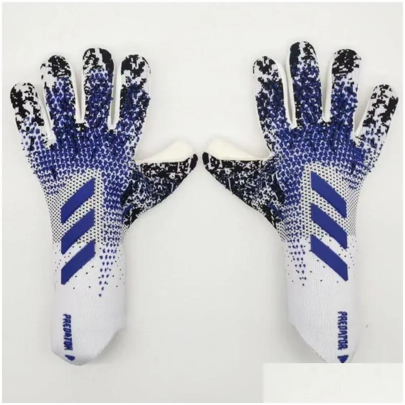 cross-border selling silicone rubber waterproof anti-skid gloves latex adult childrens football goalkeeper gloves