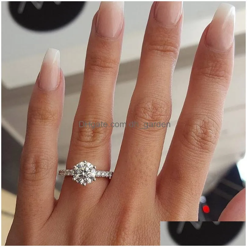 Band Rings Ring For Women Fashion Cubic Zirconia Gift Jewelry R842 Drop Delivery Jewelry Ring Dhgarden Otylx