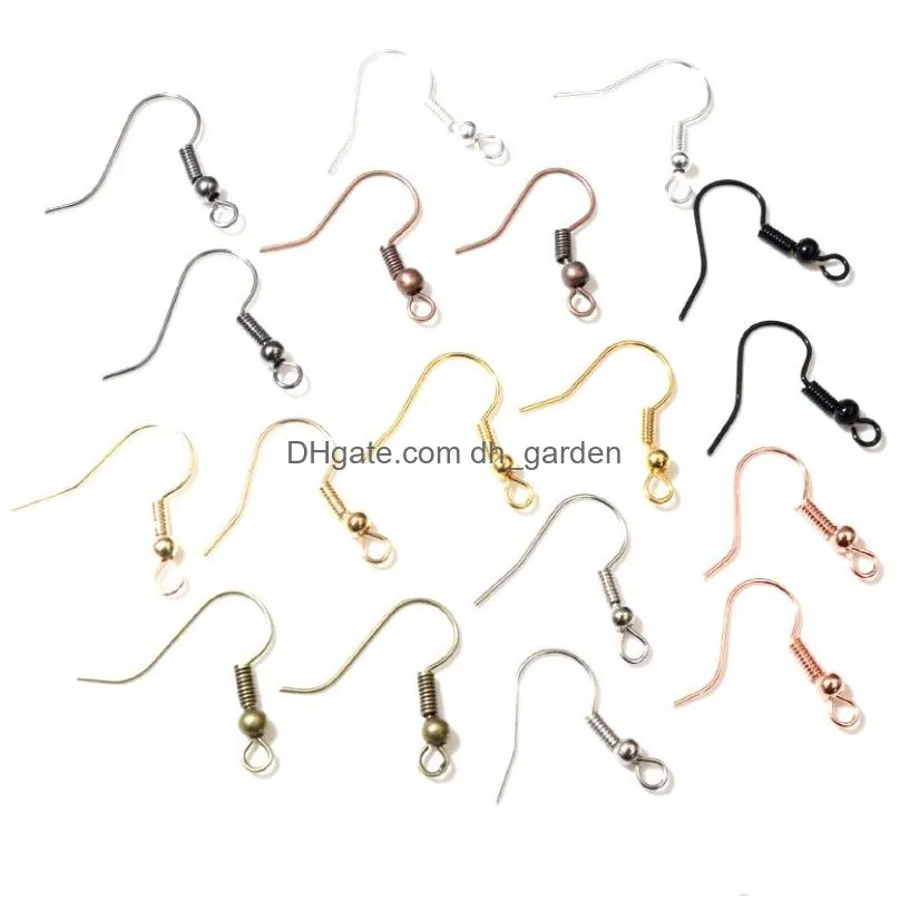 Clasps & Hooks 100Pcs/Lot 20X17Mm Diy Earring Findings Earrings Clasps Hooks Fittings Jewelry Making Accessories Iron Hook E Dhgarden Othvr