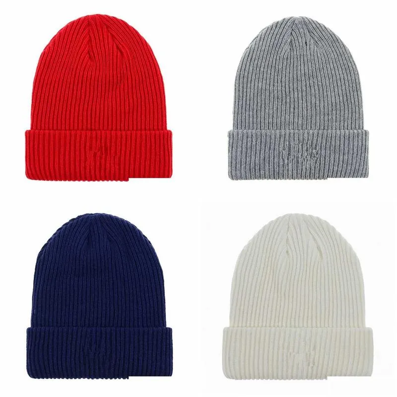 Beanies Hats Beanies Casual Outdoor Blue White Red Drop Delivery Sports Outdoors Athletic Outdoor Accs Sports Caps Headwears Otjmn