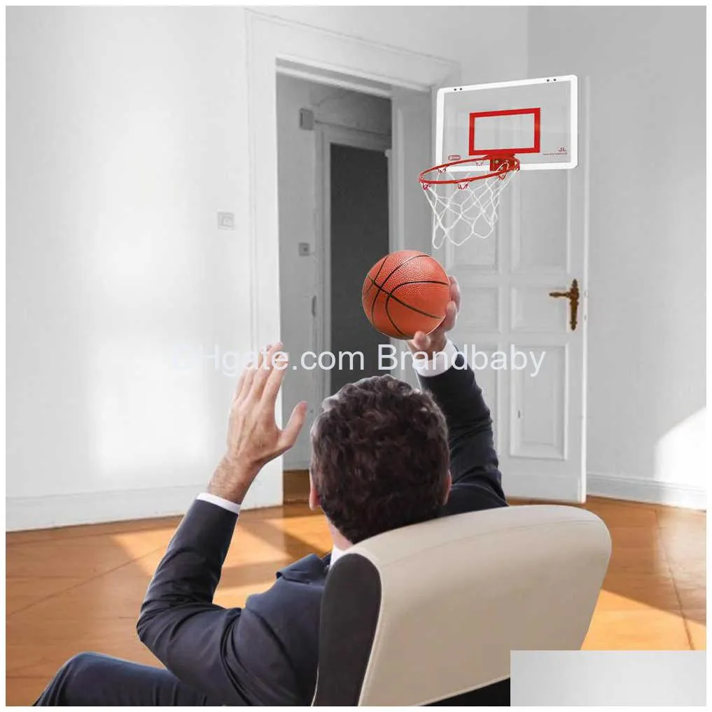 kids mini basket ball board set children hanging basketball hoop indoor door wall mounted shot sport trainer toy gift