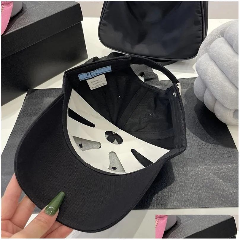 designers hat baseball cap casquette rhinestone large triangle luxury classic caps fashion women and men sunshade cap sports ball caps outdoor travel