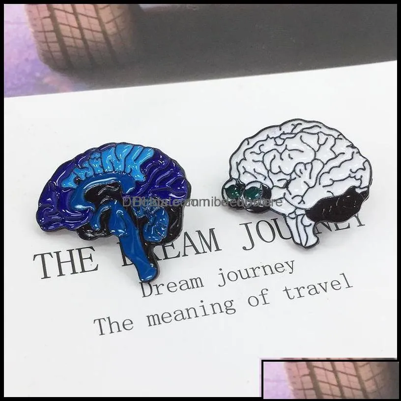 pins brooches jewelry human organs pins brooces anatomical brain neurology heart lung badge brooch for women men lapel pin drop delivery