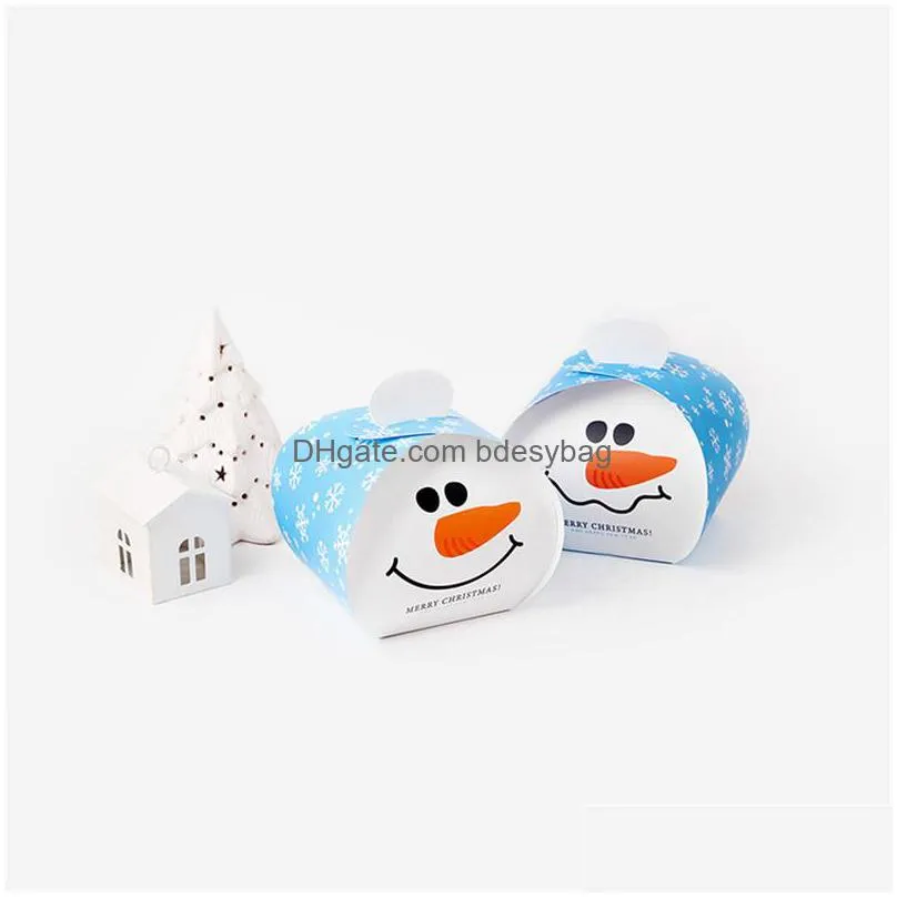 merry christmas candy box bag christmas gift box bells paper box gift bag container supplies xmas decor ct0360