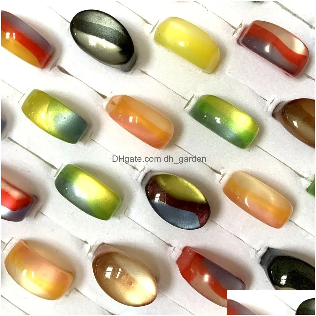 bulk lots 50pcs retro cute colorful resin rings mix set acrylic fashion charm ladies girls jewelry party gifts wholesale