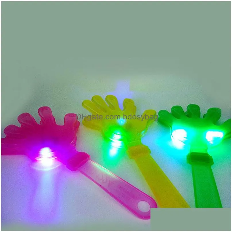 flash led luminescent hands clap party supplies night light hand clapping device concert christmas gift za5607