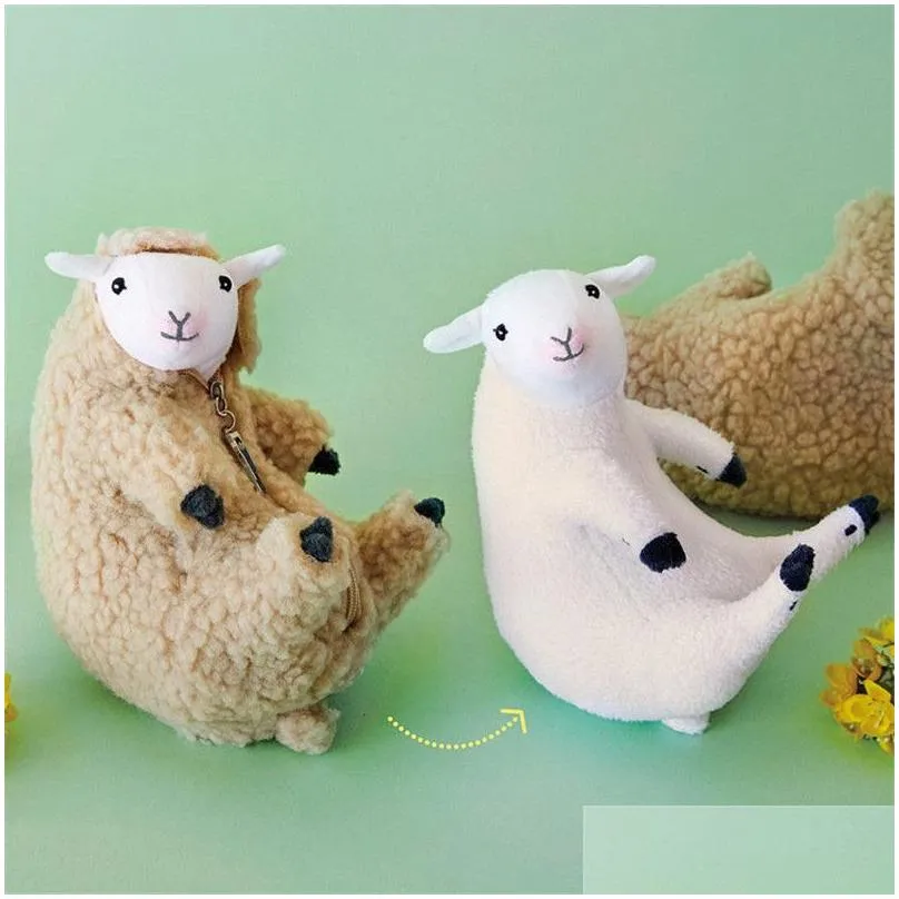Gift Sets EnkeliBB Super Lovely Sheep Cartoon Toys Baby Animal Pographic props Funny Cute Baby Sheeps 230720