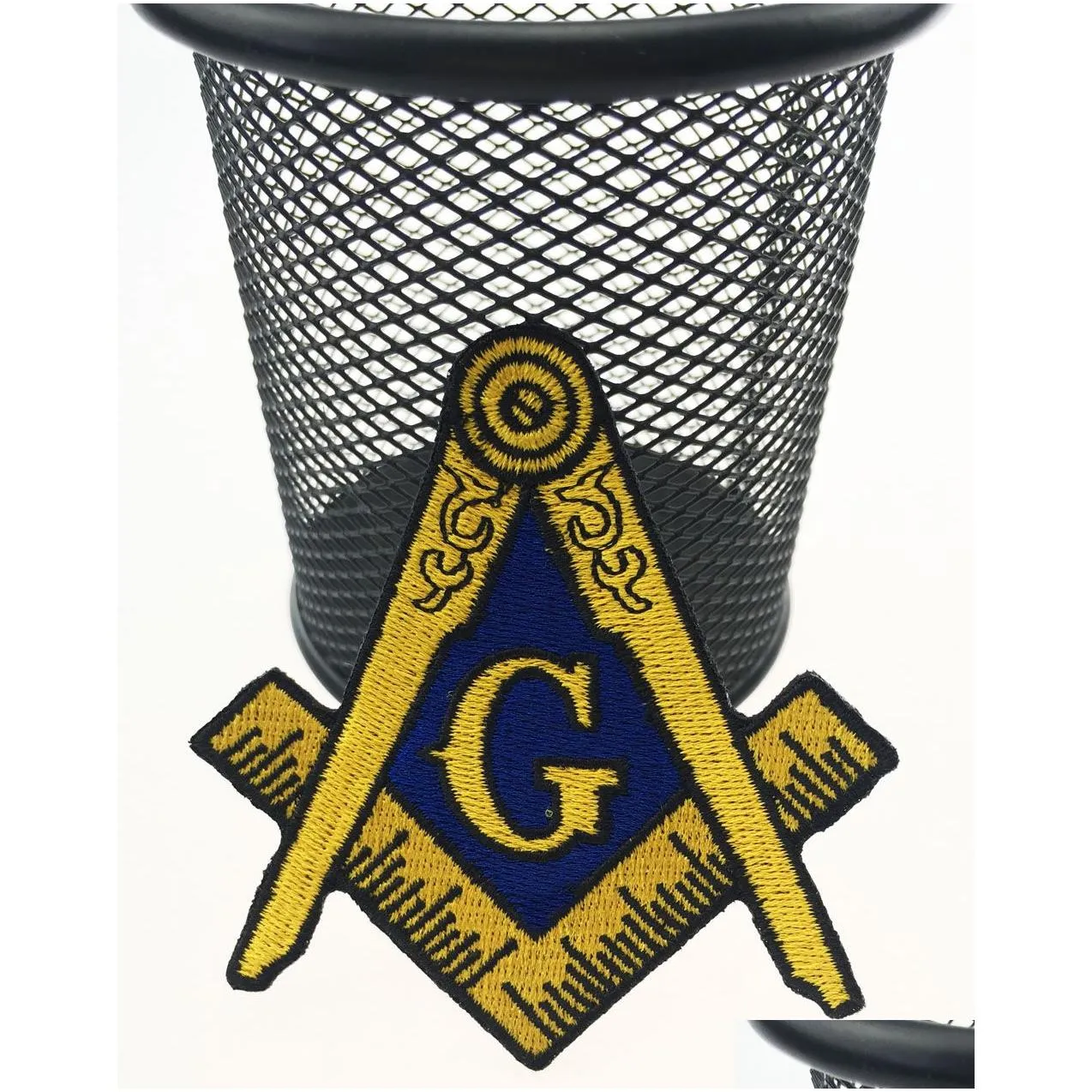  masonic logo embroidered ironon clothing mason lodge emblem mason g square compass sew on any garment