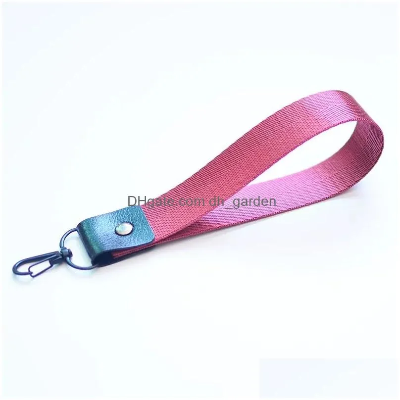 Keychains & Lanyards Fashion Diy Ribbon Band Keychain For Women Men Bag Charms Key Ring Long Ribbons Phone Case Ma Nan Cute Dhgarden Ot0Wj