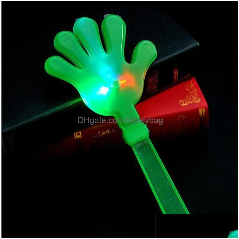 flash led luminescent hands clap party supplies night light hand clapping device concert christmas gift za5607