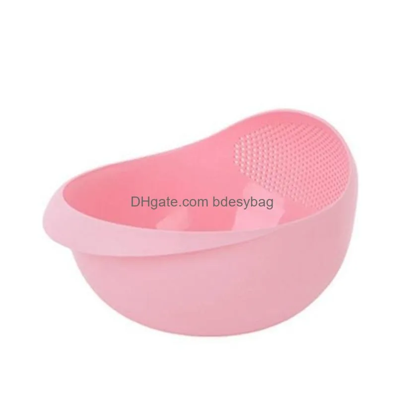 Other Kitchen Tools Mtifunction Food Grade Plastic Rice Beans Peas Washing Tools Filter Strainer Basket Sieve Drainer Cleaning Gadget Dhnnk