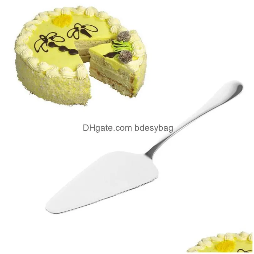 new cake pizza cheese shovel knife stainless steel baking cooking tools or ice cream server western knife turner divider lz350