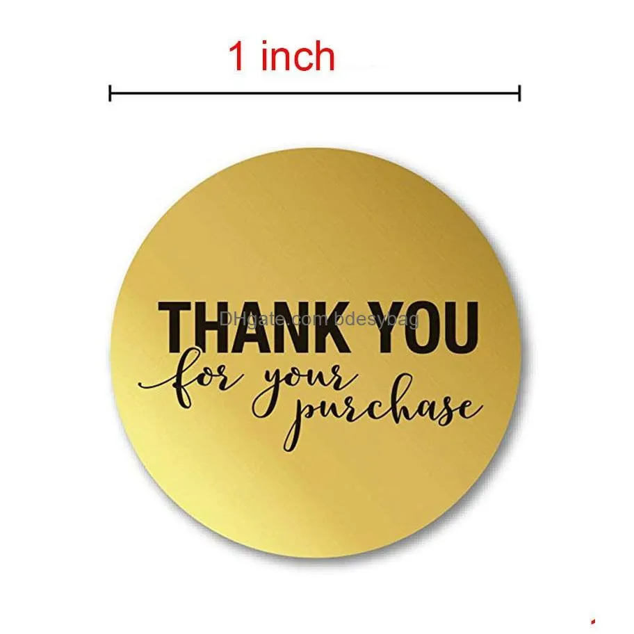 Adhesive Stickers Wholesale Round Shape 1 Inch Thank You Theme Adhesive Stickers For Diy Gift Baking Package Seal Labels Envelope Stat Dhyid