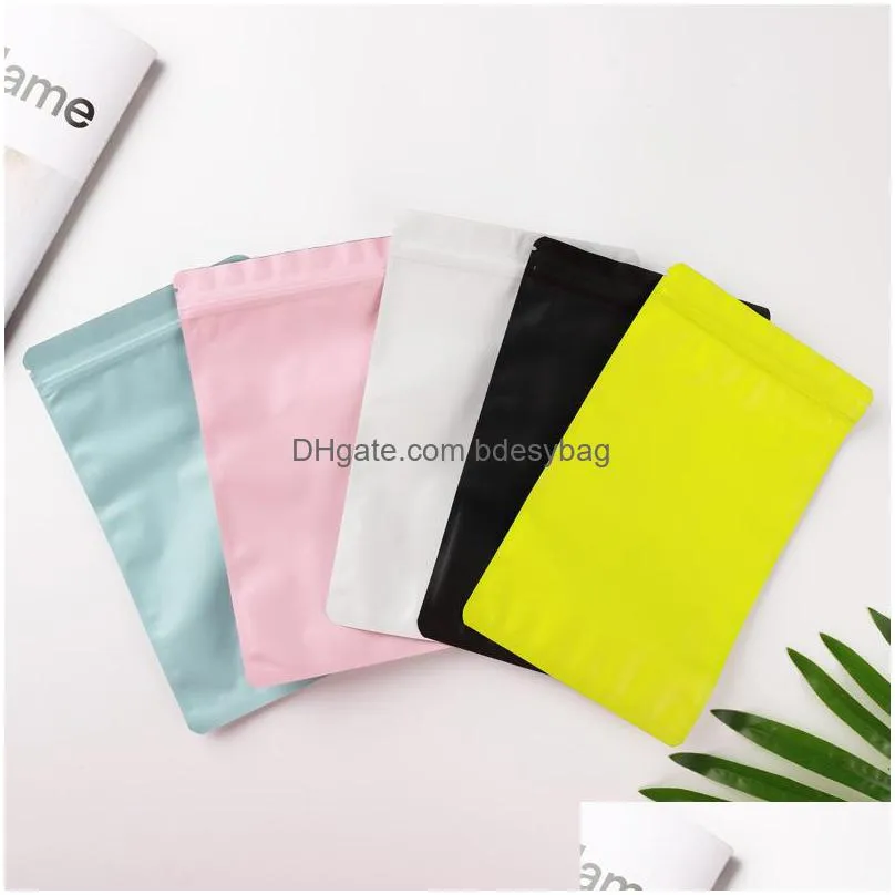 double sided metallic mylar flat self seal package bags smell proof heat sealable aluminum foil plastic zip bags pouches lx03508