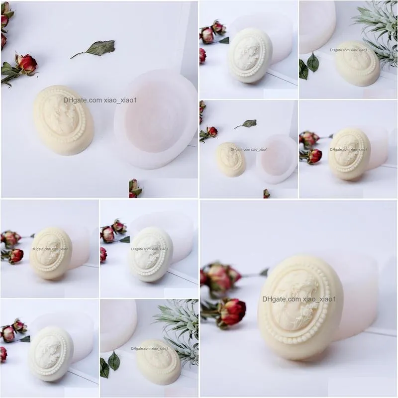 Craft Tools Pretty Girl Design Soap Sile Molds Woman Oval Shaped Handmade Making Mod Drop Delivery Home Garden Arts Crafts Gifts Dho80