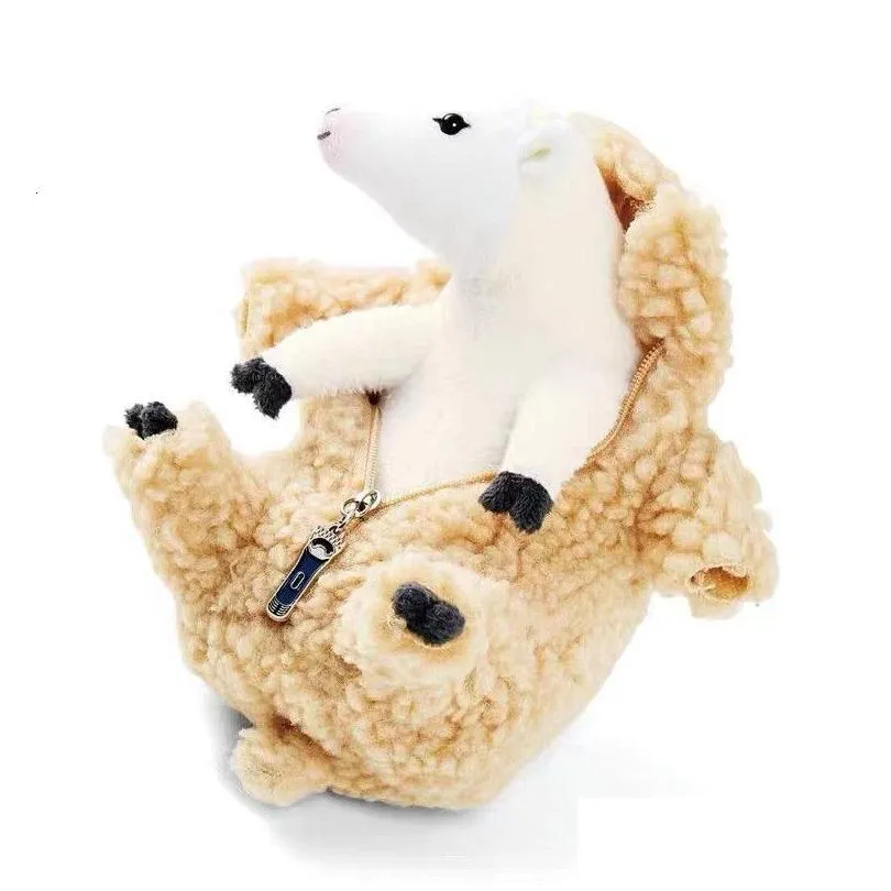 Gift Sets EnkeliBB Super Lovely Sheep Cartoon Toys Baby Animal Pographic props Funny Cute Baby Sheeps 230720