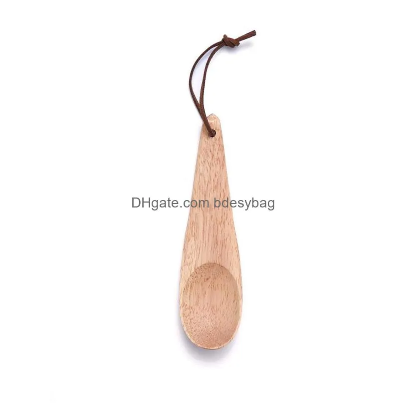 creative wooden spoon domestic wooden seasoning spoon rice scoop camping coffee spoon 15cmx4cm lx4874