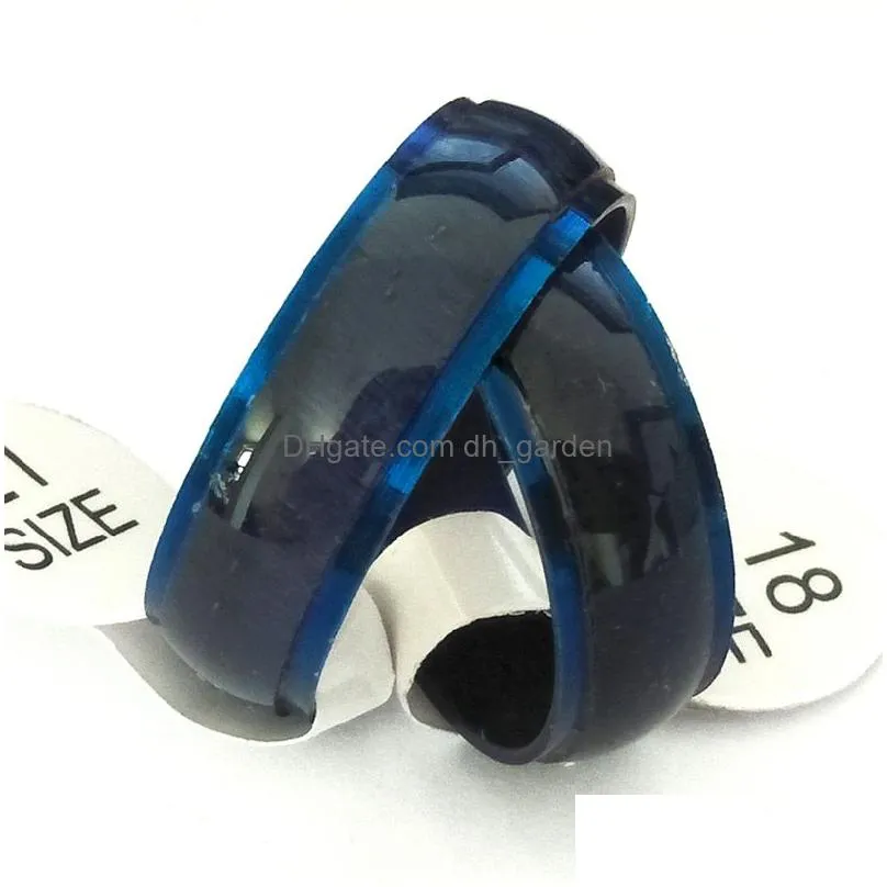 wholesale 50pcs cat eye comfort fit stainless steel rings fashion band jewelry ring for men women and party gifts