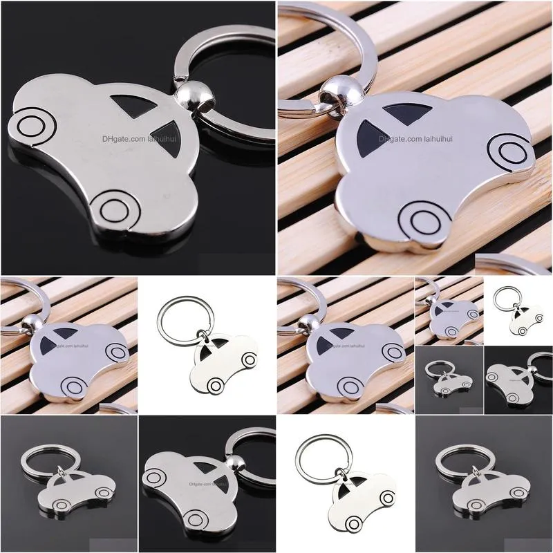 metal key ring vintage car shaped vehicle keychain keyring keyfob pendant decoration creative gift