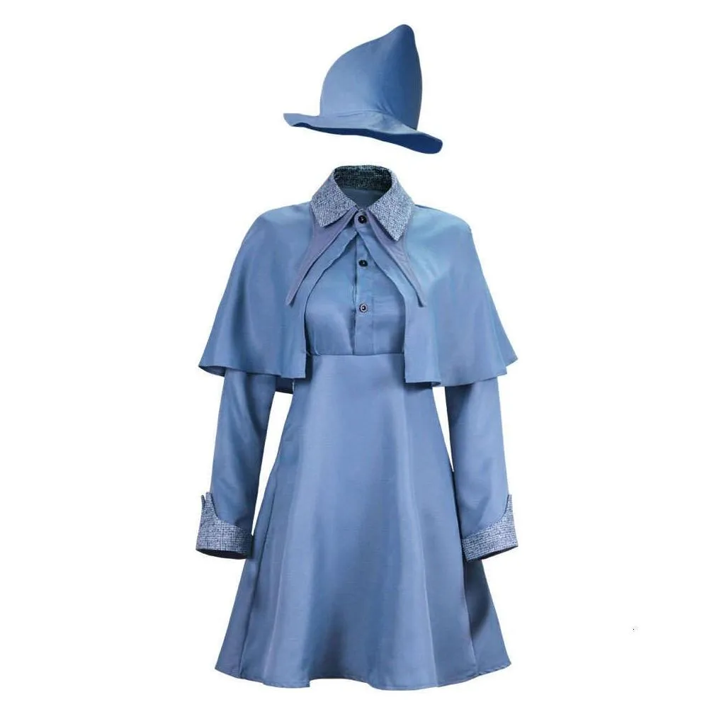 Magic Wizard School Witch Fleur Isabelle Delacour Cosplay Costume Beauxbaton Uniform Adults Women Suit Halloween Party
