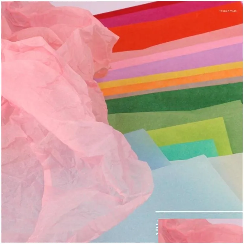 130 Sheets Of Mixed Color Fancy Tissue Paper For Art, Flower Craft, And  Gift Wrapping 50x70cm Drop Delivery Available From Lybdehome, $21.04