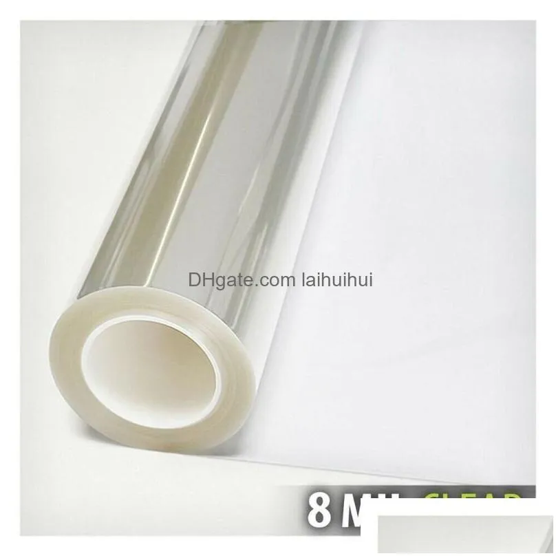 car sunshade sunice 1 52x1 2  8 mil transparent window safety film security shatterproof protection glass sticker building res270x