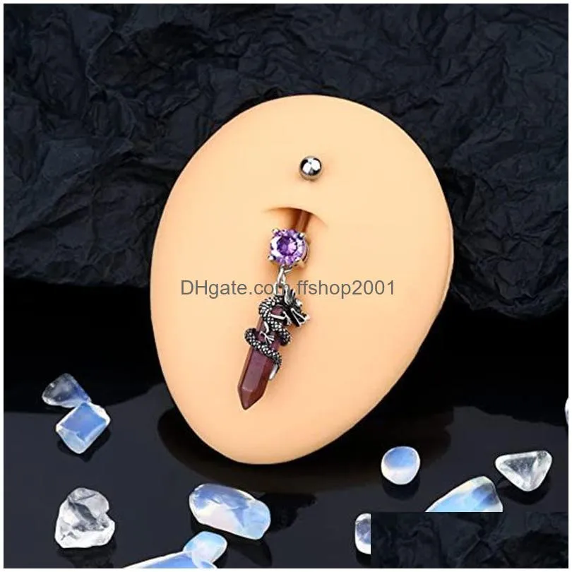 body navel piercing ornament personality faucet winding navel nail set stone navel nail navel ring