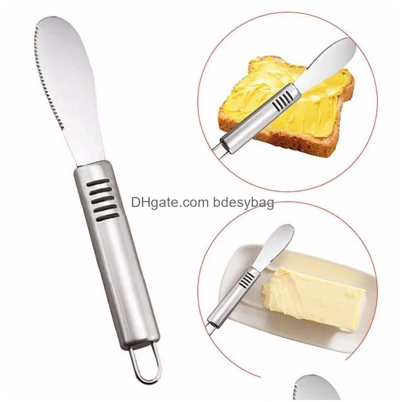 Cake Tools Stainless Steel Grater Cake Tools Butter Cutter Cheese Jam Spreaders Wipe Cream Utensil Mtifunction Bread Knife Kitchen Gad Dhbrk
