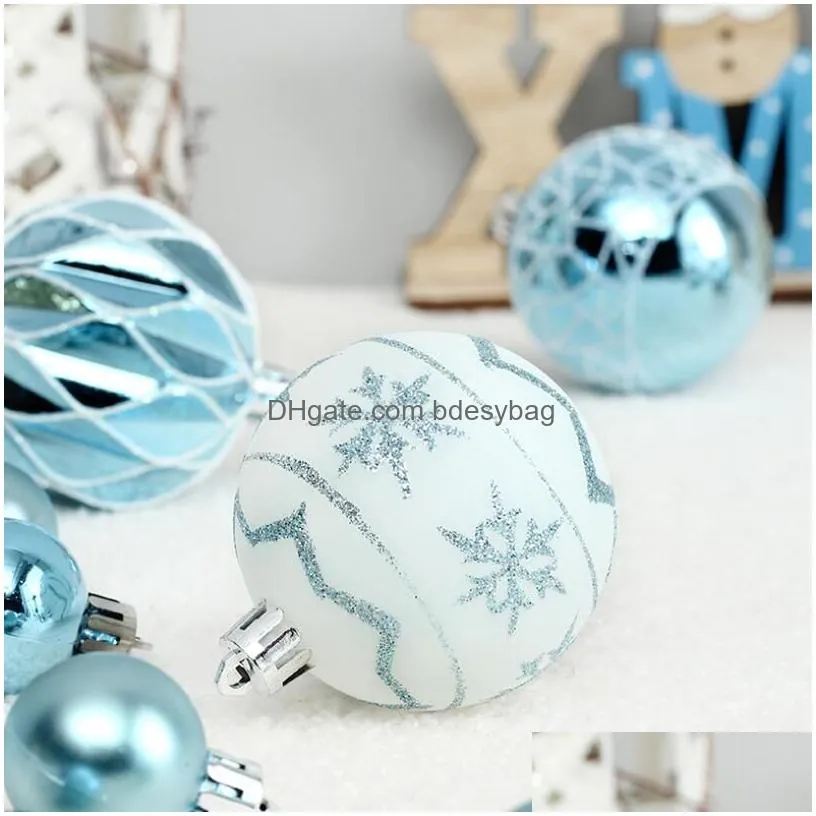 Christmas Decorations Christmas Ornaments Set Hanging Balls Bauble Pendants Xmas Decor For Home New Year Gift Drop Delivery Home Garde Dhnck