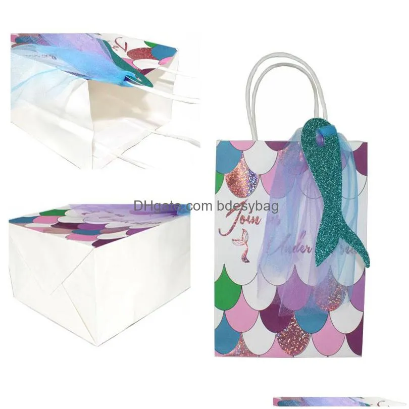 Card Factory Gift Bags Little Mermaid Bags Sweet Paper Candy Box