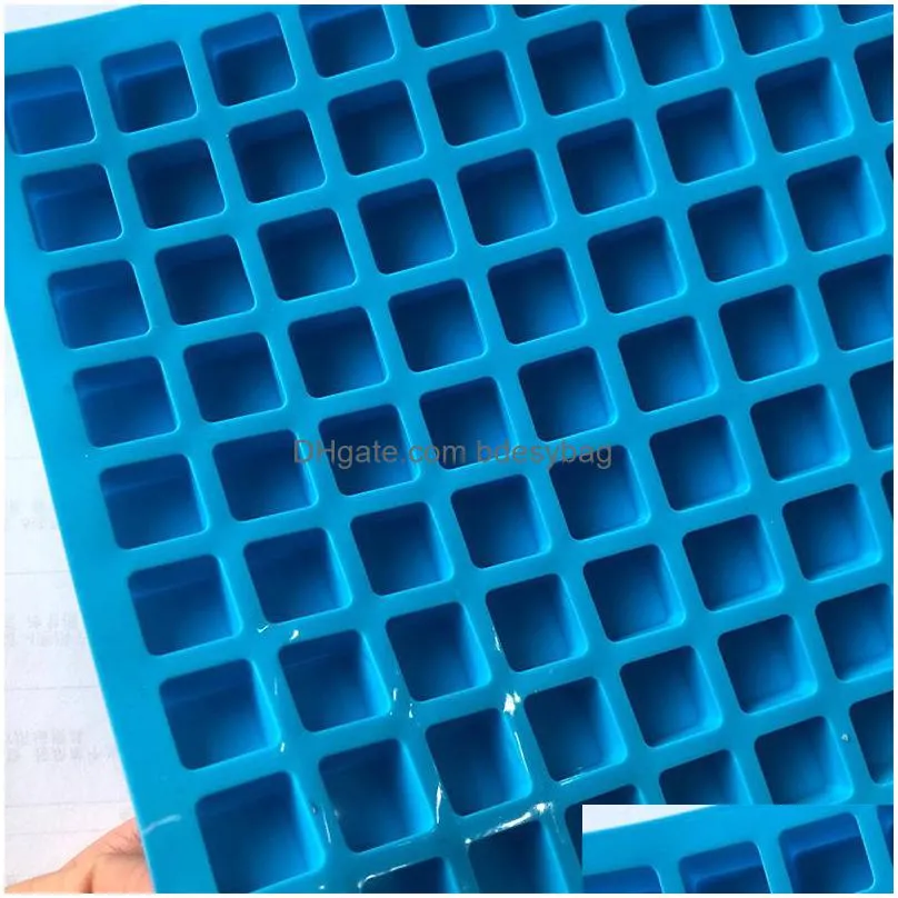 126 cavity ice molds silicone mold for chocolate cake candy ice cube tray maker bar tools w0072