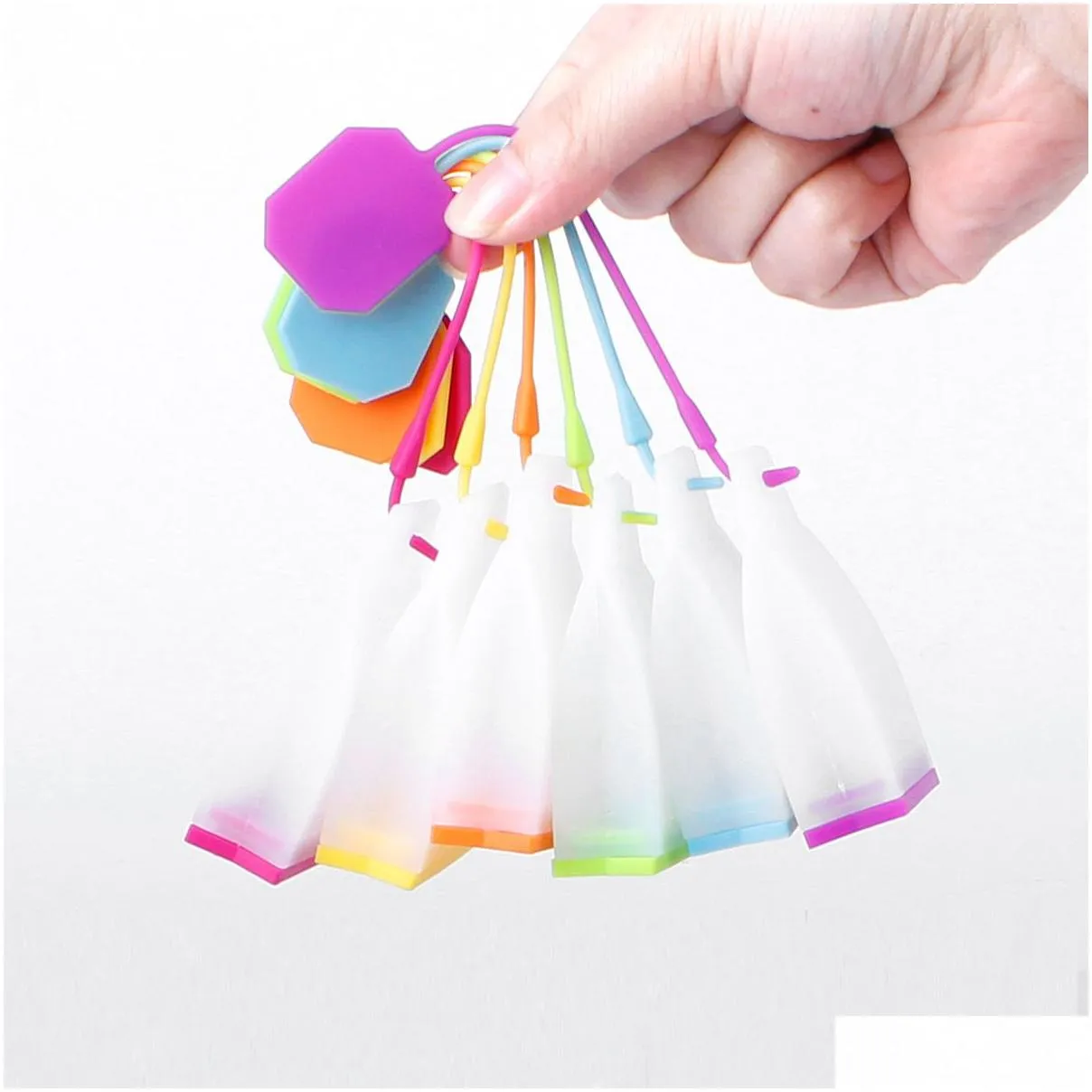 Food-grade Silicone Tea Infuser Tools Reusable Loose Leaf Tea Bags Strainer 6 Colors