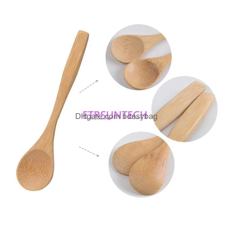 fast shipping new arrival handmade bamboo spoons honey spoon baby spoons mini spoons 13cmx3cm factory wholesale lx743