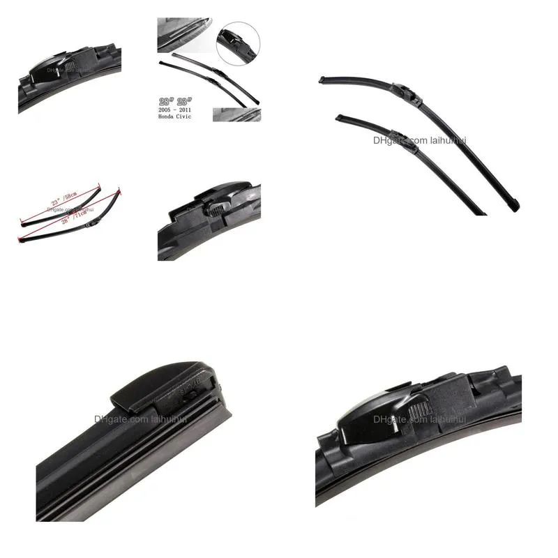  pair vehicle front 28 23 windscreen wiper blades for honda for civic 2005 2006 2007 2008-2011