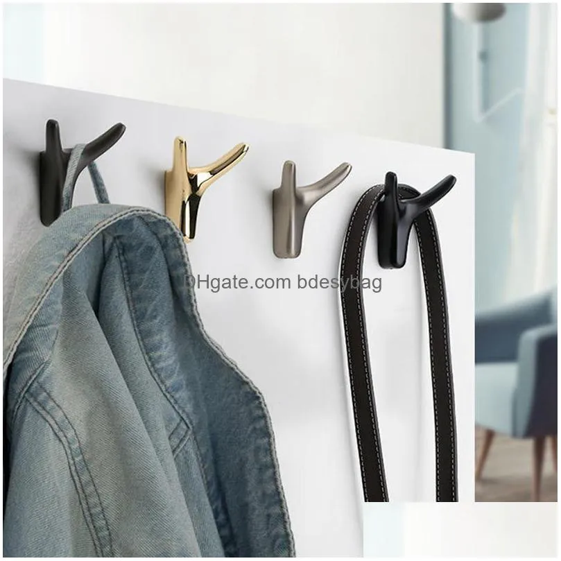 creative bull head shaped alloy coat wall hook wallmounted keychain towel clothes storage hanger home hotel decoration lx4500