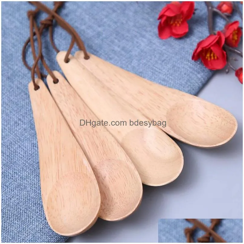 creative wooden spoon domestic wooden seasoning spoon rice scoop camping coffee spoon 15cmx4cm lx4874