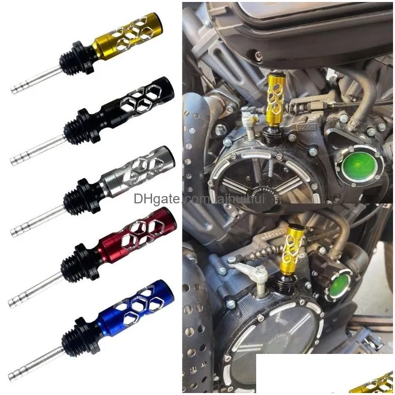 aluminum alloy oil tank dipstick vehicle specialty tools motorcycles engine oil dipstick level gauge meter 135mm length lightweight