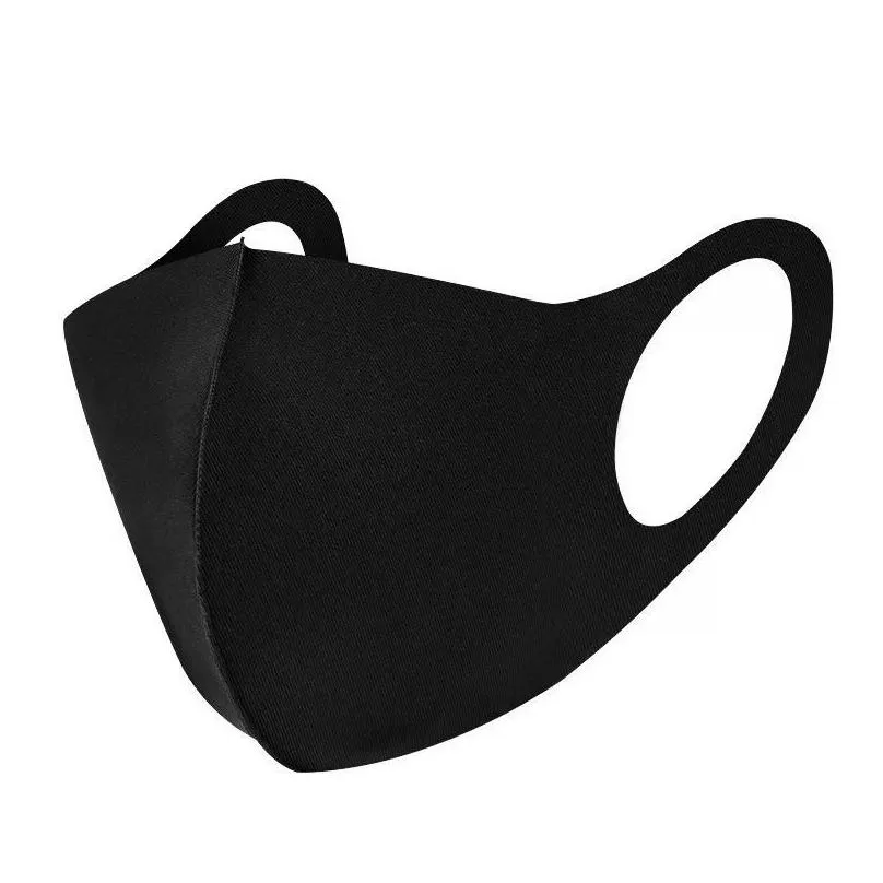 High Quality Windproof And Dustproof Cycling Mouth Mask Black Fashion Washable Protective Face Cotton Reusable Adult Kids Anti