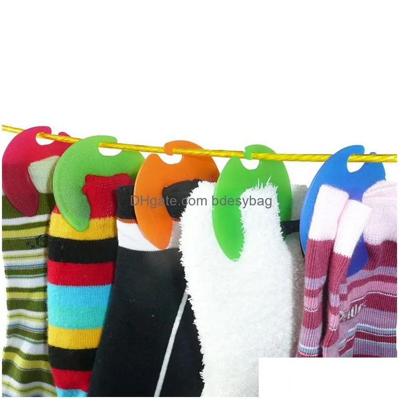 12pcs/set sock clips colorful sock organizers sorters holders factory wholesale