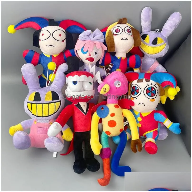 christmas decorations stuffed plush animal toys circus clowns dolls boys girls brithday gifts 8 styles 18-34cm