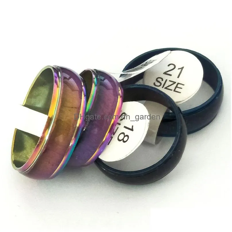 wholesale 50pcs cat eye comfort fit stainless steel rings fashion band jewelry ring for men women and party gifts