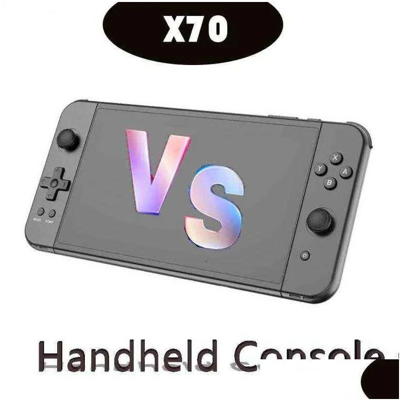 portable game players portable x70 handheld game player 7inch hd screen retro handheld game console ps md video games consoles hd tv out gaming player