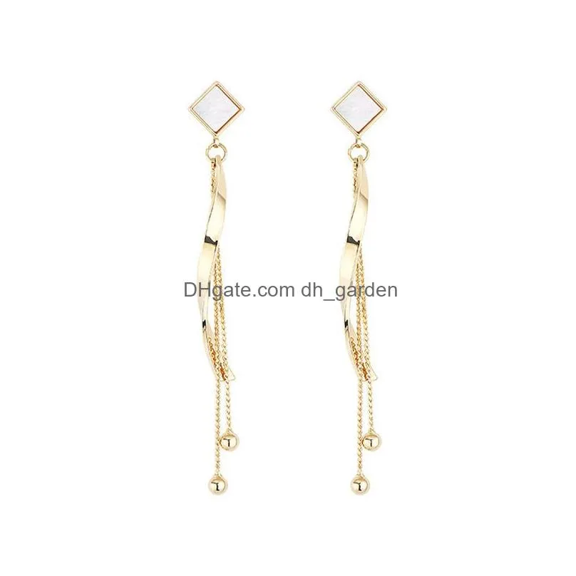 Dangle & Chandelier Vintage Pearl Tassel Ear Wrap Cler Earrings For Women Party Fashion Long Hanging Drop Earring Wedding Je Dhgarden Otatl