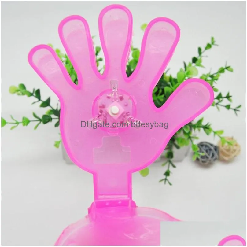 flash led luminescent hands clap party supplies night light hand clapping device concert christmas gift za5607