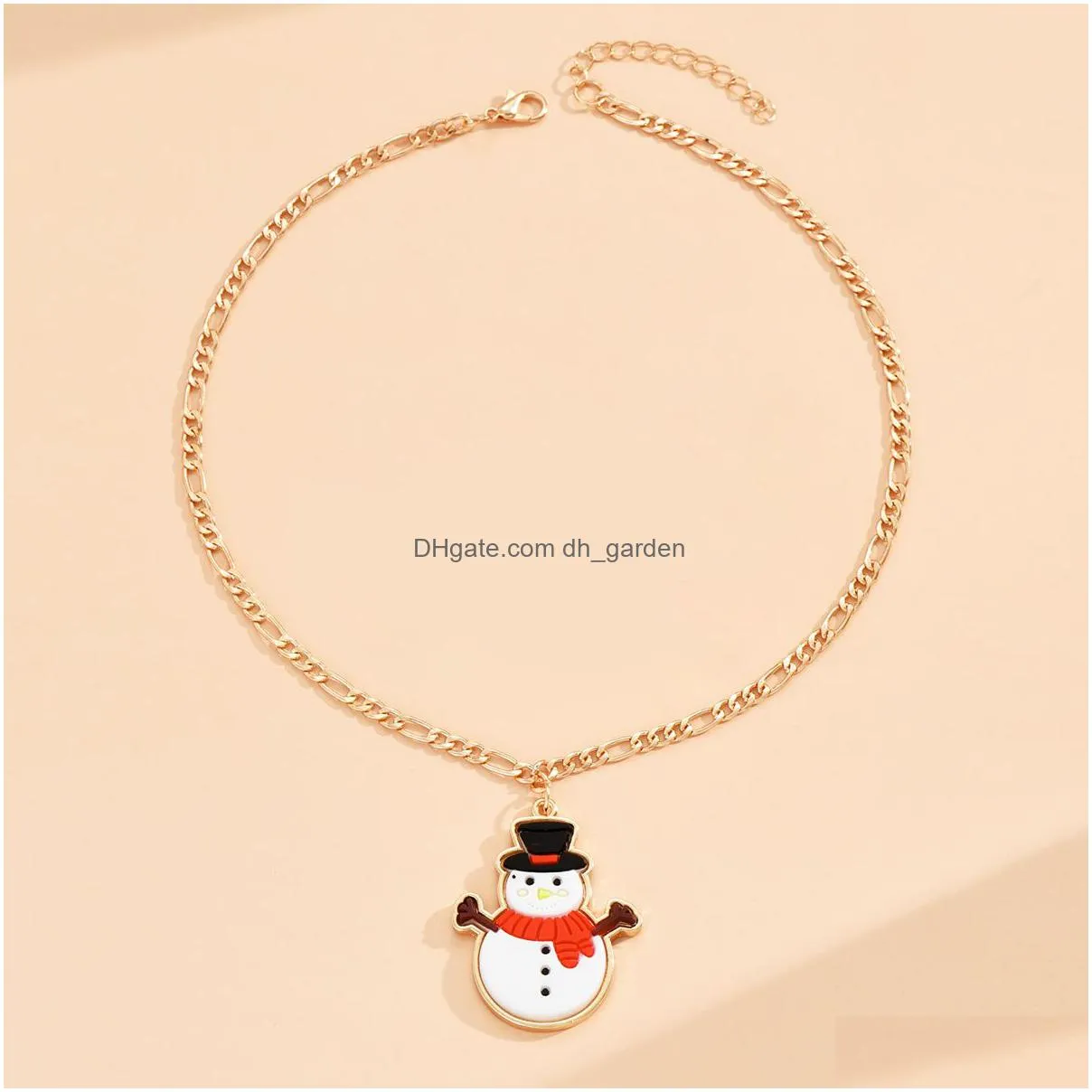 necklace crossborder european and american christmas series snowman earrings necklace set fashion simple cute jewelry female spot