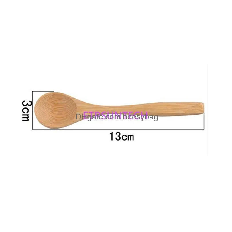 fast shipping new arrival handmade bamboo spoons honey spoon baby spoons mini spoons 13cmx3cm factory wholesale lx743