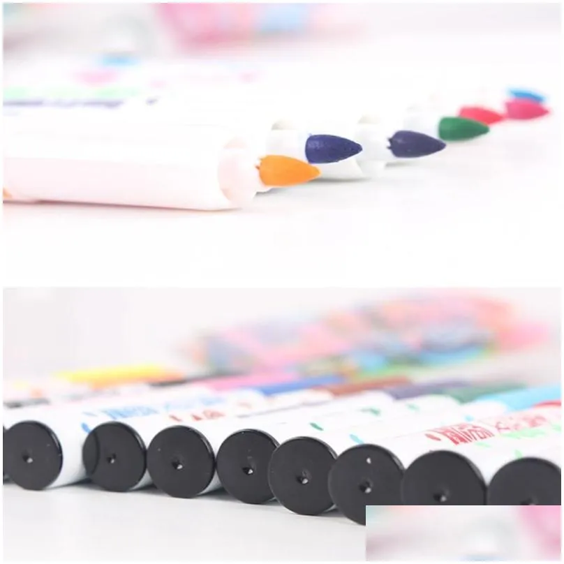 24/12 Colored Markers Set Markers Water Color Pen Spray Pen Crayon for Drawing Painting Kids Toy Christmas gift