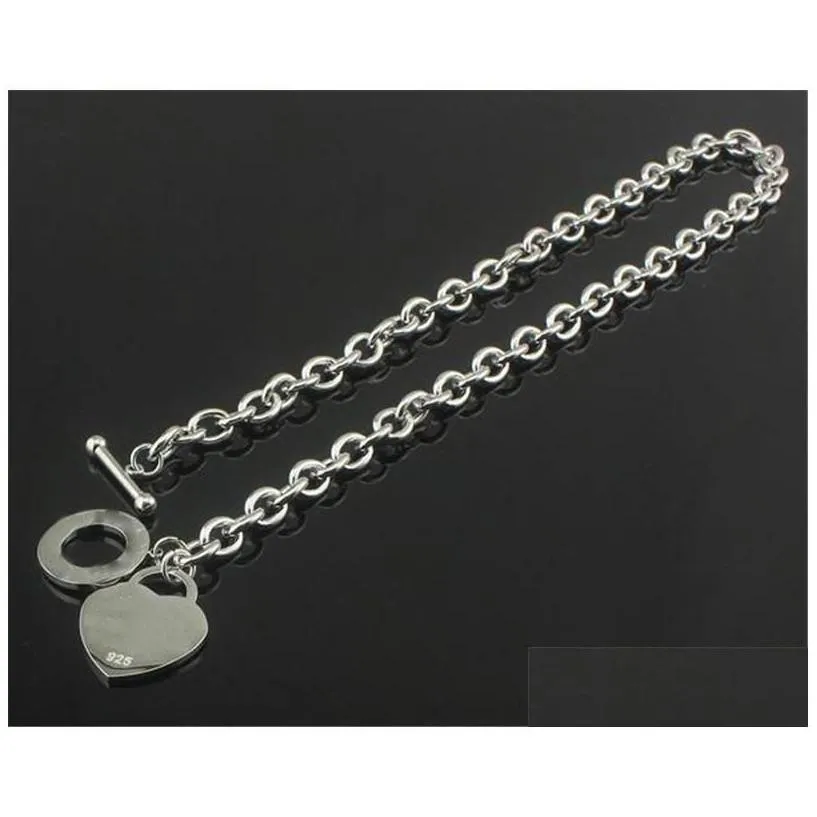 pendant necklaces design man women fashion necklace chain s925 sterling sier key return to heart love brand charm with box drop deli